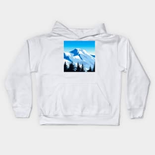 Everest illustration Kids Hoodie